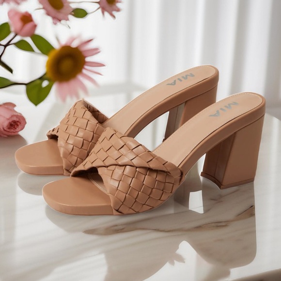 MIA Shoes - MIA Minna High Nude Sandals